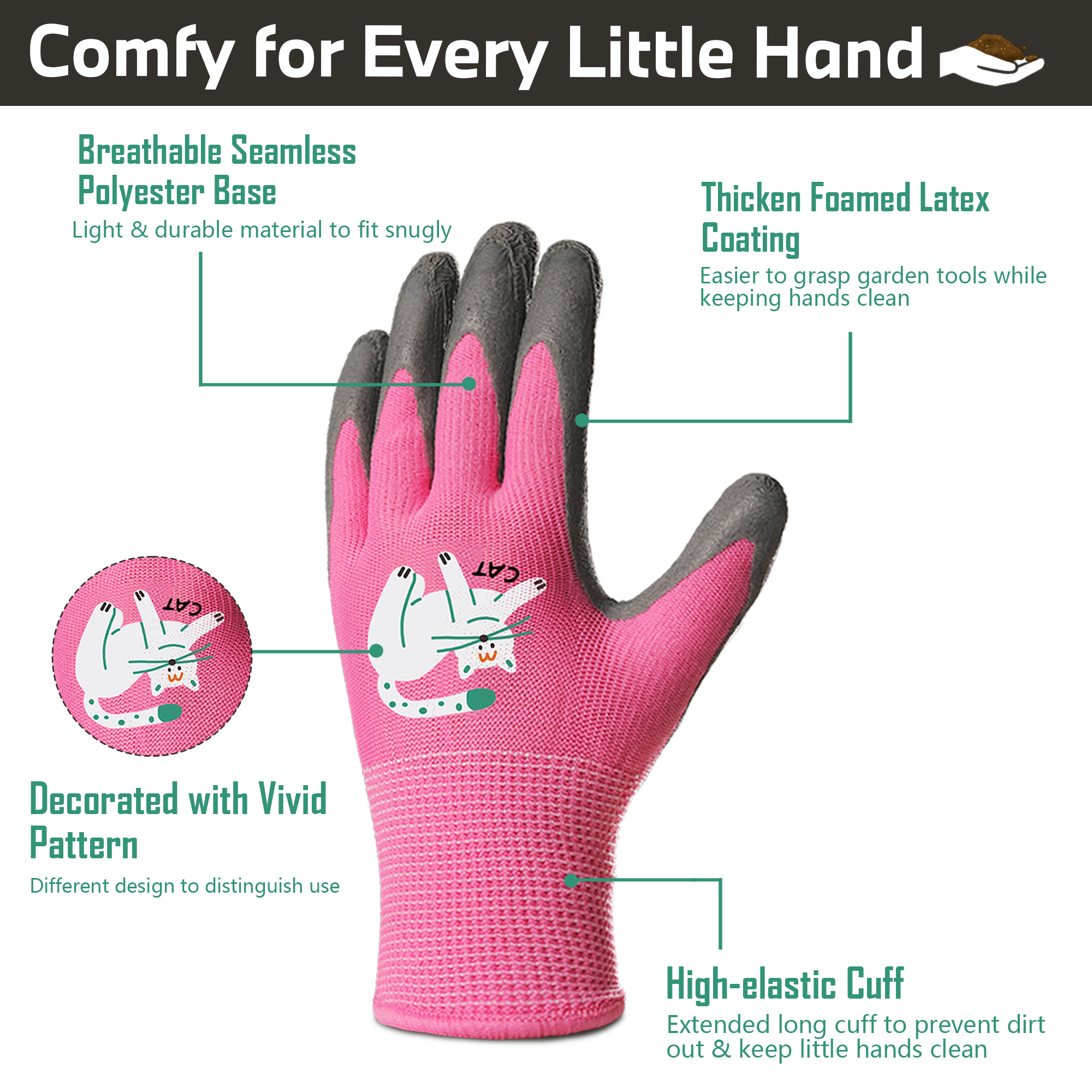 4 Pairs Kids Gardening Gloves  – Gardening Tools For Beginners Bewertung und Preis
