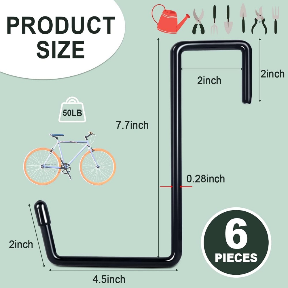 Larg 2/3/4/6/9 PCS Garage Hook – Gardening Tools Organizer Bewertung und Preis