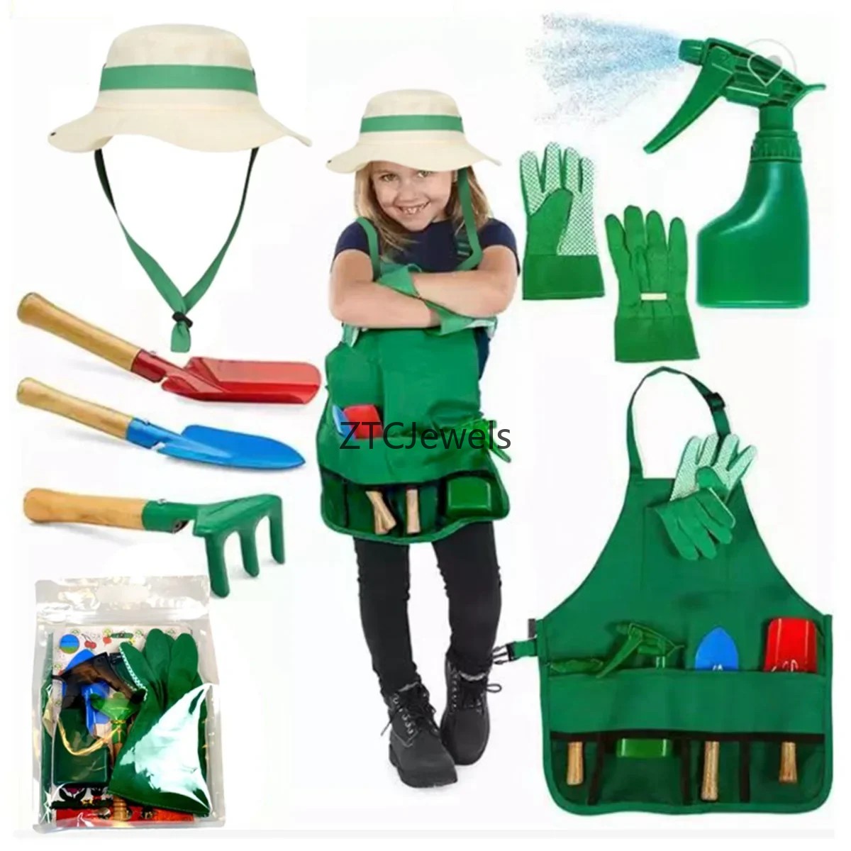 Kids Garden Apron Tool Set wit – Gardening Tools Kids Set Bewertung und Preis