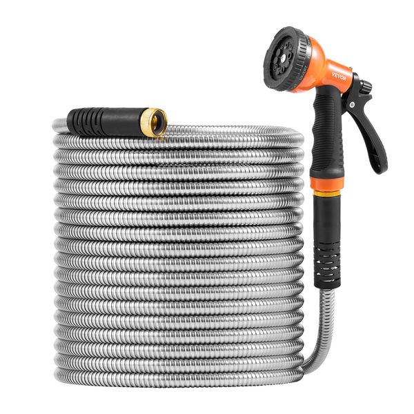 VEVOR Metal Garden Hose 100 ft – Garden Hose Nozzle Bewertung und Preis