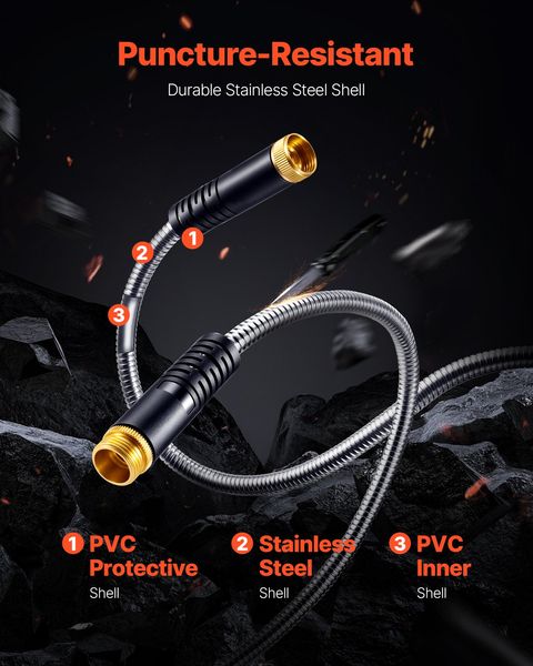 VEVOR Metal Garden Hose 100 ft – Garden Hose Nozzle Bewertung und Preis