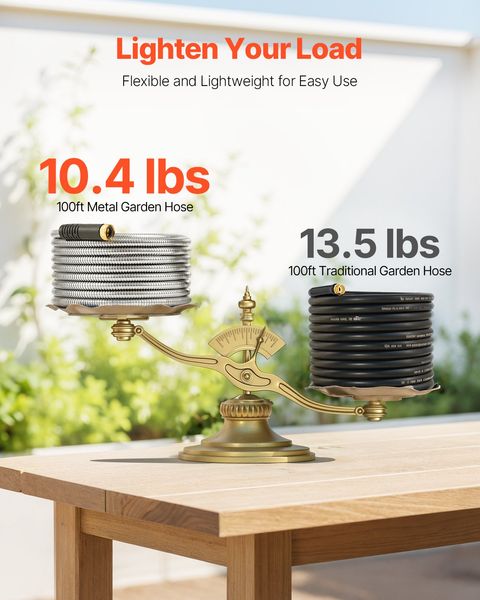 VEVOR Metal Garden Hose 100 ft – Garden Hose Nozzle Bewertung und Preis