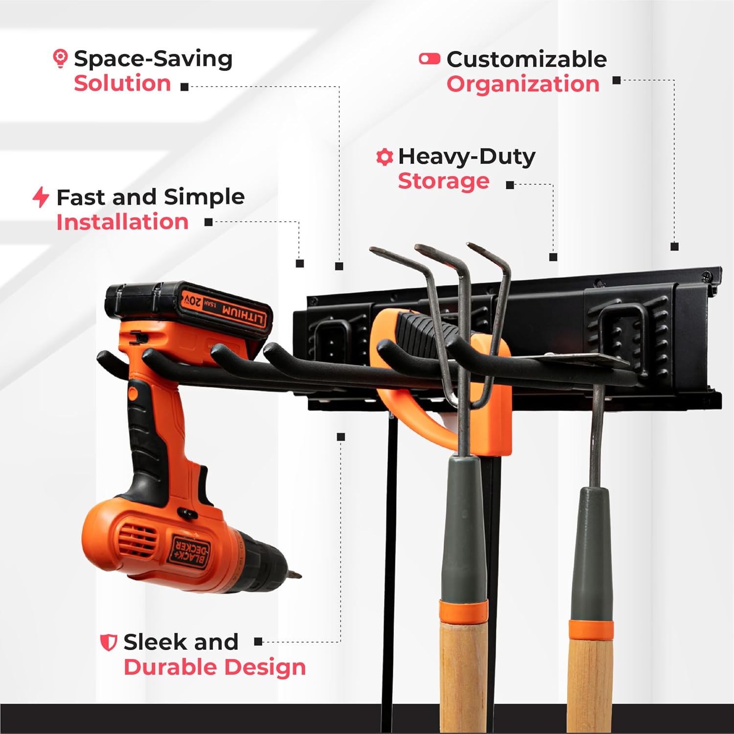 80-Inch Garage Tool Organizer  – Gardening Tools Organizer Bewertung und Preis