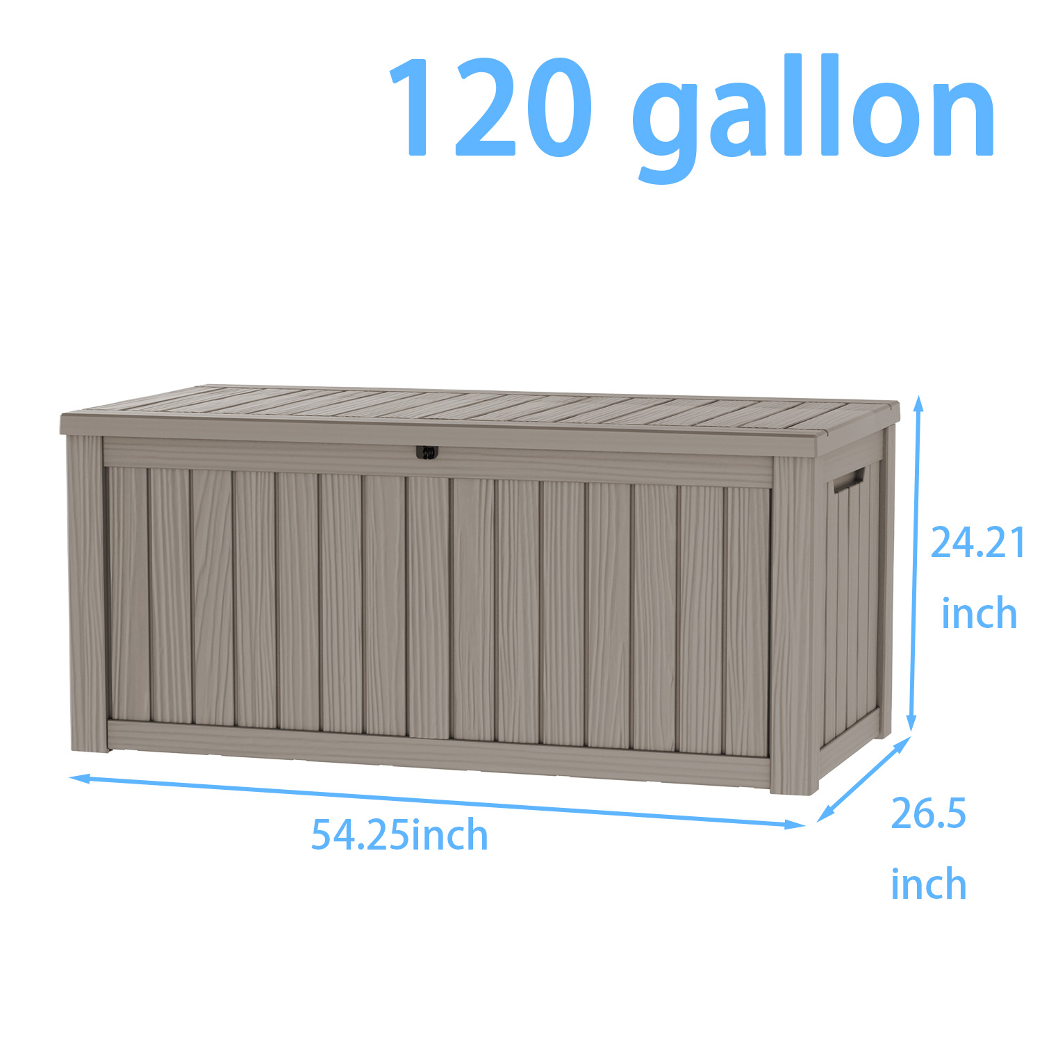 120 Gallon Outdoor Deck Box, L – Gardening Tools Organizer Bewertung und Preis