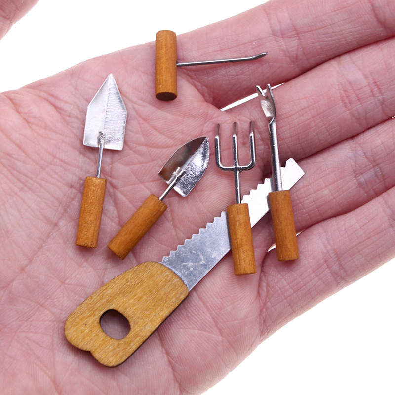 6Pcs/set Dollhouse Miniature S – Gardening Tools Kids Set Bewertung und Preis