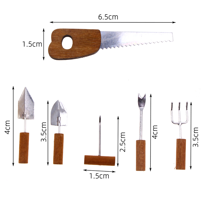 6Pcs/set Dollhouse Miniature S – Gardening Tools Kids Set Bewertung und Preis